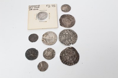 Lot 97 - G.B. - Mixed silver hammered coinage discernable but in generally lower grades Poor-AF (10 coins)