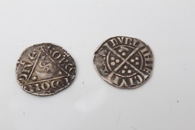 Lot 98 - Ireland - Silver hammered Dublin Penny's to include John, Moneyer Roberd circa 1207-11 AVF and Edward I Class IVG circa 1297-1302 AVF (2 coins)