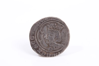Lot 102 - Scotland - David II silver hammered Edinburgh Mint Groats Second coinage 1357-67 (N.B. Some clipping noted) otherwise F (2 coins)