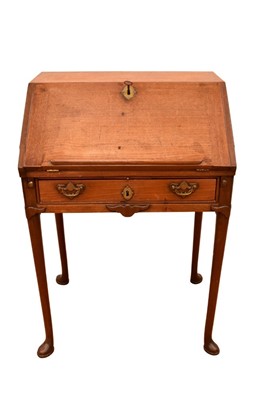 Lot 1409 - George II walnut writing desk