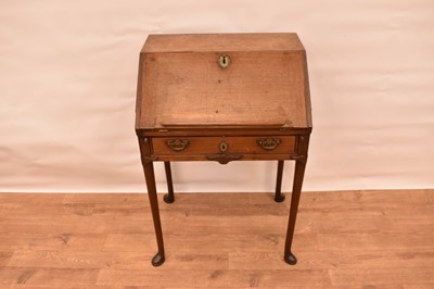 Lot 1409 - George II walnut writing desk