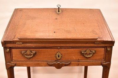 Lot 1409 - George II walnut writing desk