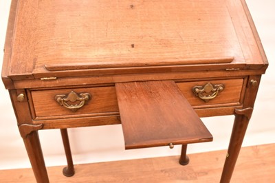 Lot 1409 - George II walnut writing desk