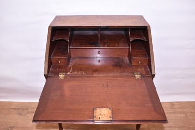 Lot 1409 - George II walnut writing desk