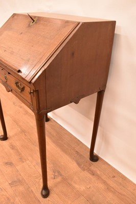 Lot 1409 - George II walnut writing desk