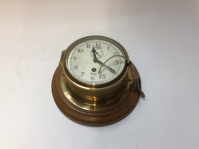 Lot 2417 - Brass Mercer ships bulkhead clock