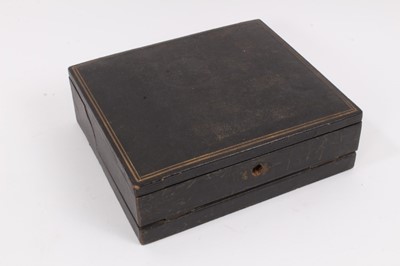 Lot 963 - Jewellery box containing antique silver brooches and other costume jewellery