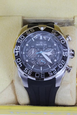 Lot 931 - Invicta stainless steel Chronograph wristwatch, model no 26314, boxed