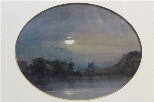 Lot 1184 - Henry Bright (1810 - 1873), watercolour and...