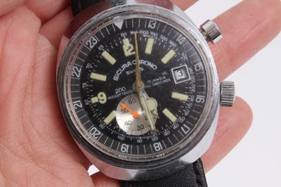 Lot 937 - Sicura Chrono stainless steel wristwatch on replacement leather strap, together with four other watches (5)