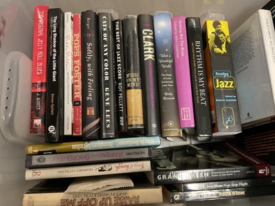 Lot 204 - Box of books relating to Jazz