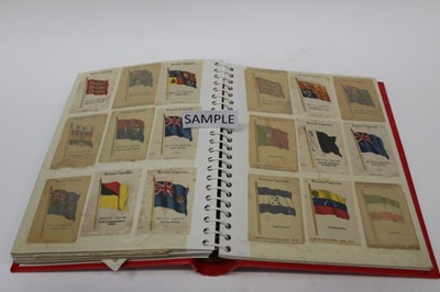 Lot 1412 - Postcard album including WW1 silk x 10, military sketches of Tommy's Life, street scenes ....