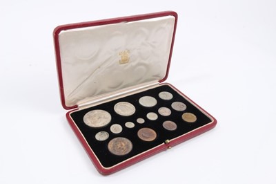Lot 124 - G.B - George VI proof 1937 fifteen coin set (N.B. Uneven toning and in particular bronze discoloured & stained) otherwise GEF (N.B. In case of issue) (1 coin set)