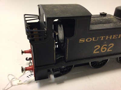 Lot 116 - Live steam model Aster made for Fulgurex 0-6-0 Southern red and black locomotive 262