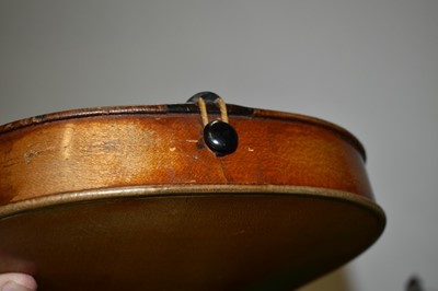 Lot 2204 - 19th century Continental violin, bearing a label - Copie De Deconeti (Michel) Venise 1742