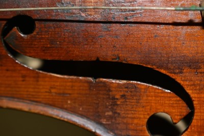 Lot 2204 - 19th century Continental violin, bearing a label - Copie De Deconeti (Michel) Venise 1742