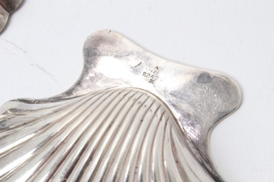 Lot 250 - Tiffany & Co silver shell dish