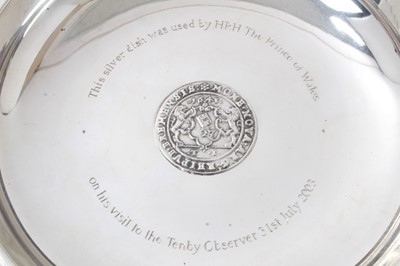 Lot 262 - German silver (835) dish with Royal Provenance
