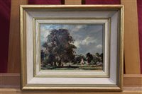 Lot 1196 - Arthur E. Davis (1893 - 1989), oil on panel -...