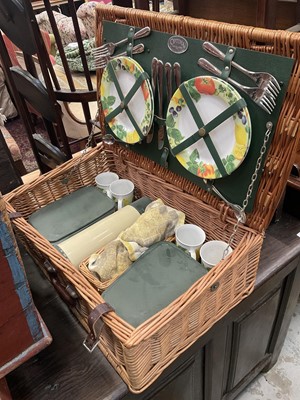 Lot 516 - Optima for John Lewis- wicker picnic hamper