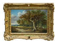 Lot 1197 - Obadiah Short (1803 - 1886), oil on panel -...