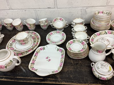 Lot 1218 - Royal Worcester Royal Garden pattern tea, coffee and dinner service