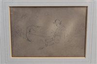 Lot 1198 - James Stark (1794 - 1859), pencil drawing -...