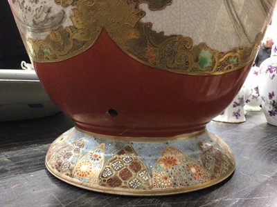 Lot 245 - Japanese satsuma vase