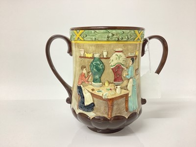 Lot 1236 - Royal Doulton loving cup - Pottery In The Past
