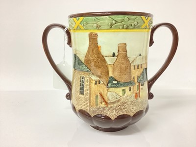 Lot 1236 - Royal Doulton loving cup - Pottery In The Past