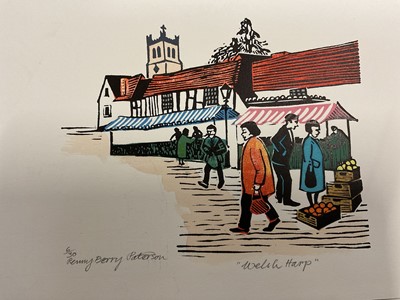 Lot 219 - Penny Berry Paterson (1941-2021) group of seven unframed colour linocut prints