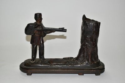 Lot 2414 - Creedmore Bank cast iron rifleman money box