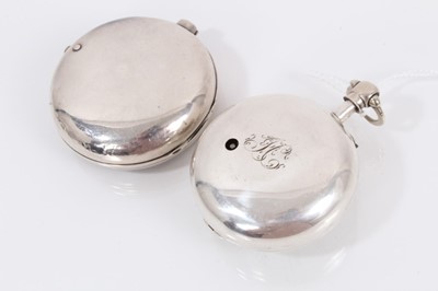 Lot 883 - Victorian silver pair cased pocket watch by Simpson of Hadleigh