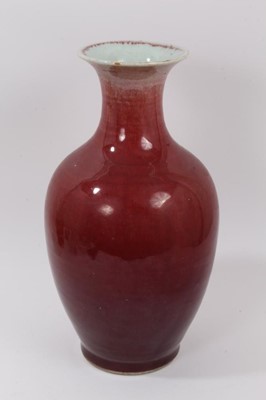 Lot 36 - Chinese flambé glazed vase