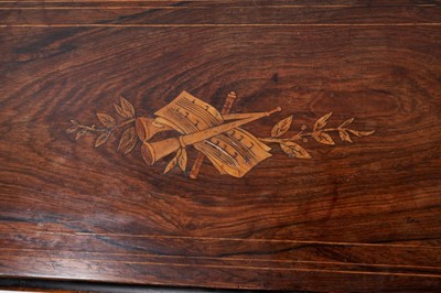 Lot 743 - 19th century Swiss music box with six airs