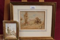 Lot 1212 - Thomas Churchyard (1798 - 1865), watercolour -...