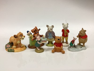 Lot 1222 - Royal Doulton Winnie the Pooh ornaments and others (1 box)