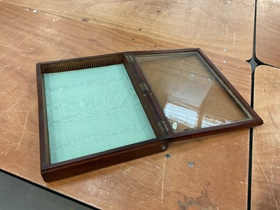 Lot 393 - 19th century mahogany table top display case