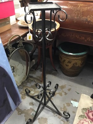 Lot 1244 - Cast metal torchere