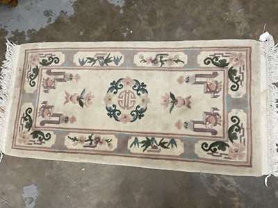 Lot 1239 - Two Chinese wash rugs