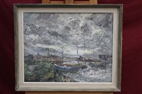 Lot 1215 - Harold Warner (1914 - 2010), oil on canvas -...