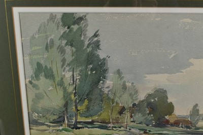 Lot 1253 - Albert Ribbans (1903-1966) watercolour, The Stour at Higham