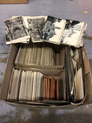 Lot 725 - Box containing quantity of postcards