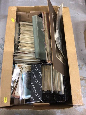 Lot 724 - Box of postcards, loose and in albums