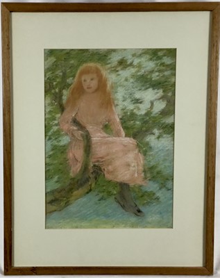 Lot 277 - Robert Little (Scottish 1854-1944) pastel, Summertime, signed with initials