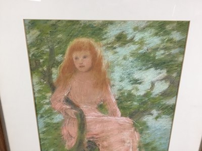 Lot 156 - Robert Little (Scottish 1854-1944) pastel, Summertime, signed with initials