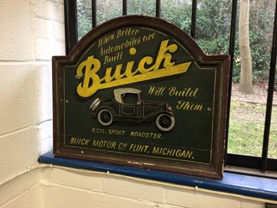 Lot 54 - Reproduction Buick wooden sign
