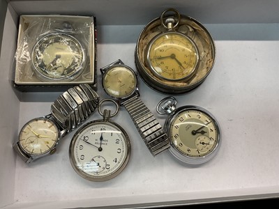 Lot 874 - Group of Smiths and other vintage wrist and pocket watches