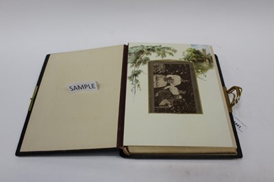 Lot 1441 - Victorian illustrated photograph album