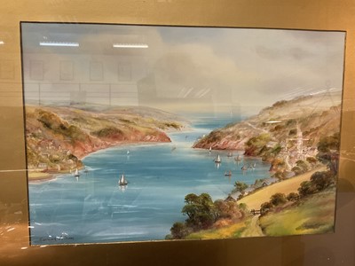 Lot 235 - Pair of Garman Morris watercolours in glazed gilt frames